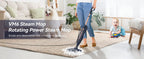 Dampfreiniger mit drehbarem Wischpad, 10-in-1, leichter Spin-Mop, 1300 W, leistungsstarker Bodendampfer für Zuhause, Hartholz, Laminat, VM6