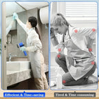 Elektrische Reinigungsbürste, multifunktional, für Küche, Badezimmer, Toilette, tragbar, leistungsstarke Reinigungsbürste, 5 Bürstenköpfe, LED-Anzeige