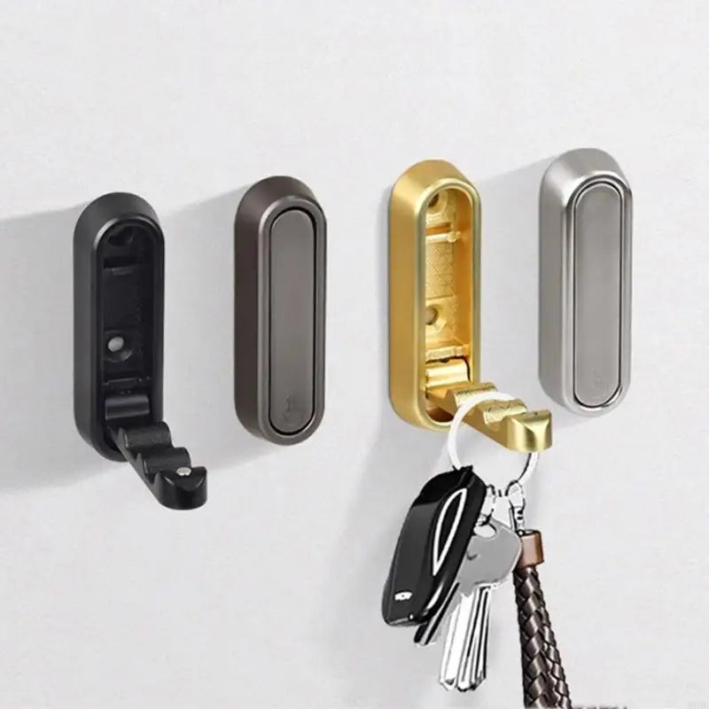 3pcs moderne Badezimmerhaken faltbares Design Nicht Schlupfflächen bescheidene Haken Starke Handtuchhaken für Badezimmer