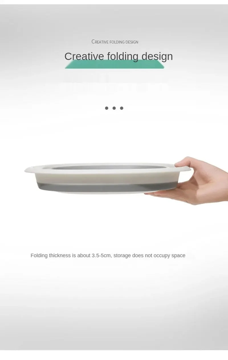 Klappwaschbecken aus Kunststoff, tragbare Waschbecken, zusammenklappbare Wäschewanne für Erwachsene, Baby-Badewanne, Badezimmer, Küchenzubehör, Waschbecken