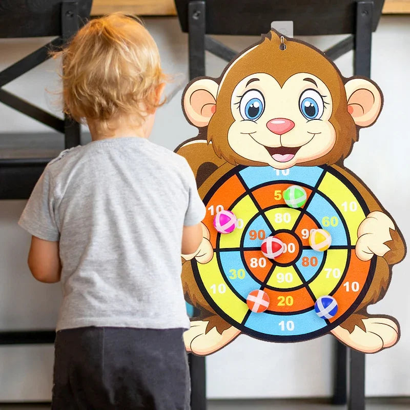 Lernspiele Dartscheibe Babyspielzeug Stickey Ball Dart Indoor Sports Kind Montessori Spiele für Kinder von 3 bis 7 Jahren