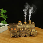 Kreativer Vintage-Zug-Lokomotive-Luftbefeuchter, Aroma-Diffusor, Sprühgerät mit Quallen-Rauchring für die Aromatherapie mit ätherischen Ölen