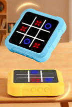 Tragbare Tic Tac Toe-Spielekonsole – tragbares elektronisches Puzzle für alle Altersgruppen, Reisespielzeug mit Memory-Training und Montessori-Geschenken