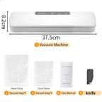 Beste Vakuumierer für trockene und nasse Lebensmittel, Verpackungsmaschine, 220 V, automatischer kommerzieller Haushalt, Küche, Lebensmittel-Vakuumierer mit 10 Beuteln