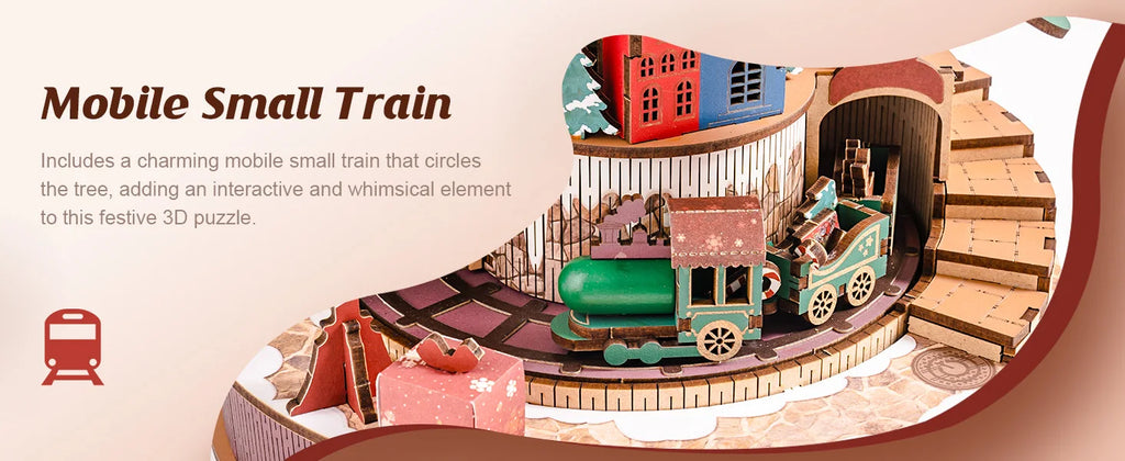 Robotime 3D-Holzpuzzles, Spieluhr, Weihnachtsmelodiebaum, Holzmodellbausätze für Erwachsene zum Bauen, beste Geschenke für Erwachsene und Kinder