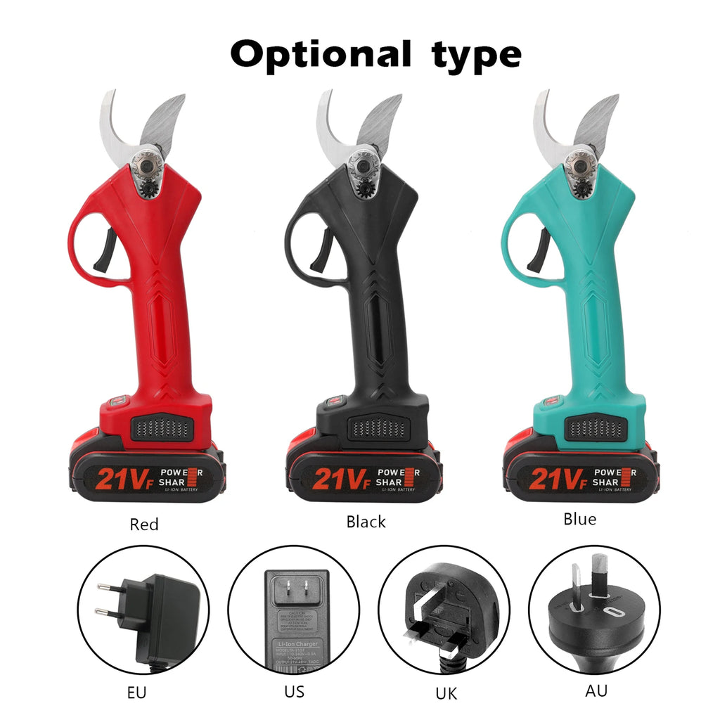 800 W kabellose elektrische Gartenschere, elektrische Gartenschere, Gartenschere, Werkzeuge, Gartenschere, 21 V wiederaufladbare Batterie, Gartenschere