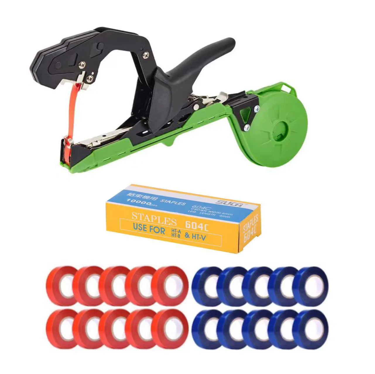 Leichte Pflanzenbindemaschine, Gartenpflanzenrebe, Tapetool für Gemüse, Trauben, Tomaten, Gurken, Pfeffer, Tapener, Bänder, Bindewerkzeug