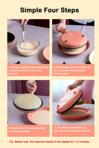 220 V Elektrische Crepe Maker Frühling Rollen Pfannkuchen Maschine Antihaft-Grillplatte Backform Kuchen Pizza Maker Leichte Lebensmittel BBQ Braten Pan