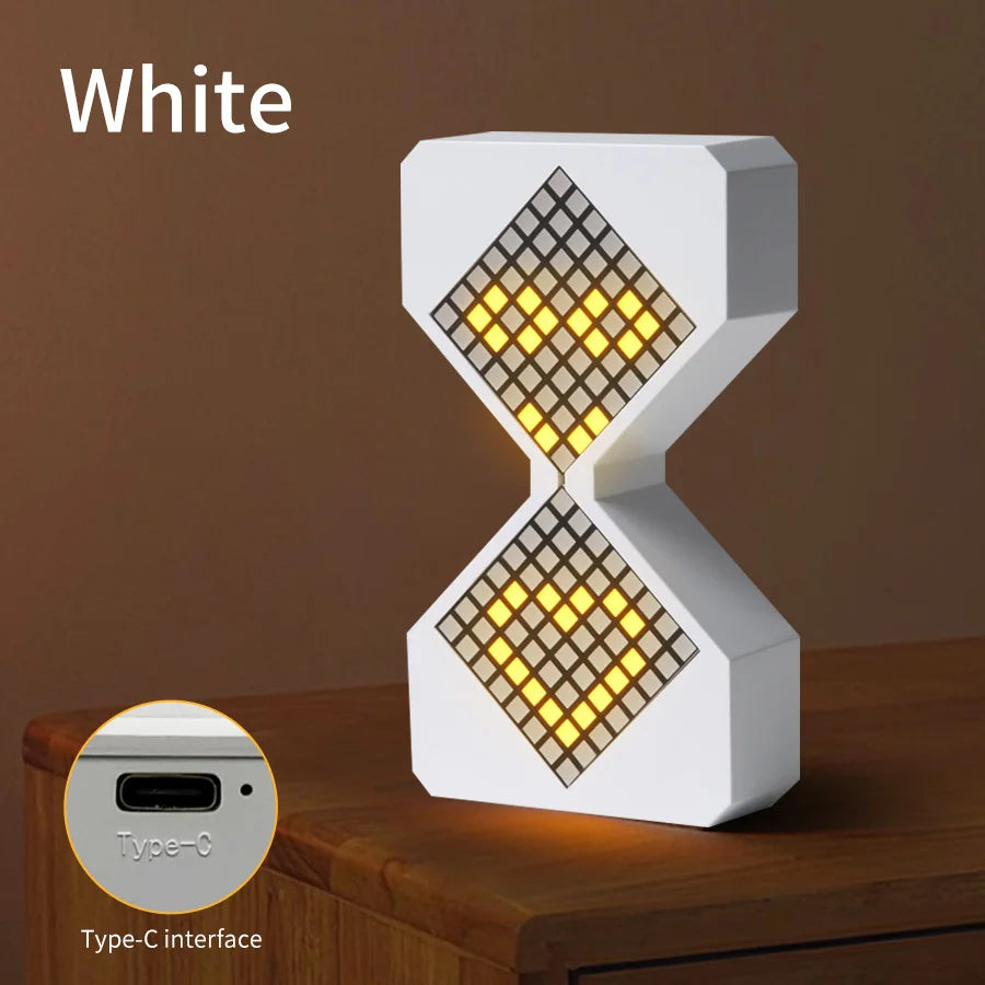 Kreative DIY digitale Sanduhr Geburtstagsgeschenk Spielzeugspiel Kinder elektronische Sanduhr Cyber Style Sinn für Technologie gelbes Licht