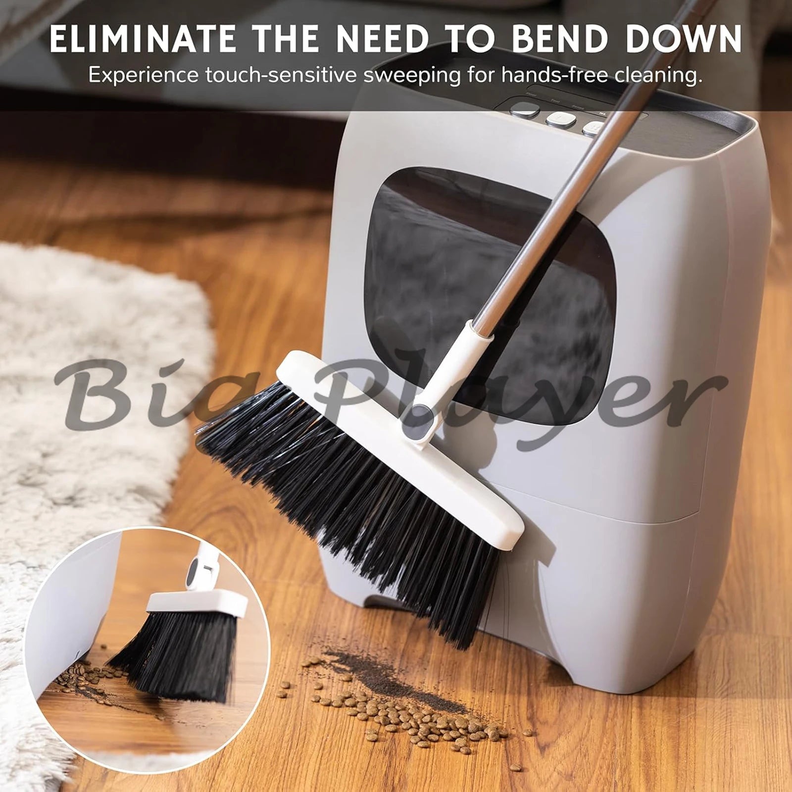 Elektrische Reinigung No Touch Vakuum Automatischer Handel Kehrschaufel Professioneller Staubsammler Mülleimer No Touch Vakuum