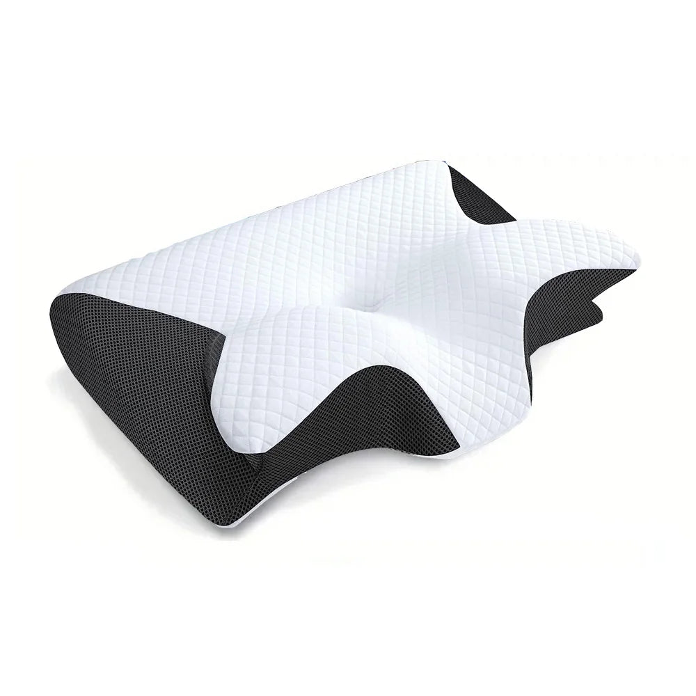 Memory-Schaum Nackenkissen 2-in-1 – Orthopädisch, ergonomisch, Anti-Schnarchen, 4 Farben