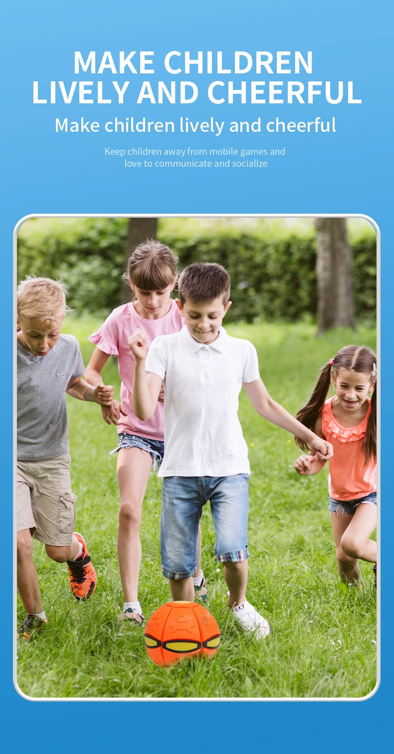 Verformbare fliegende Untertasse, Ball, magisches Entlüftungsspielzeug für Kinder, Outdoor/Indoor, Eltern-Kind-Fußdruckentlastung, Stress, Dekompressionsgeschenk