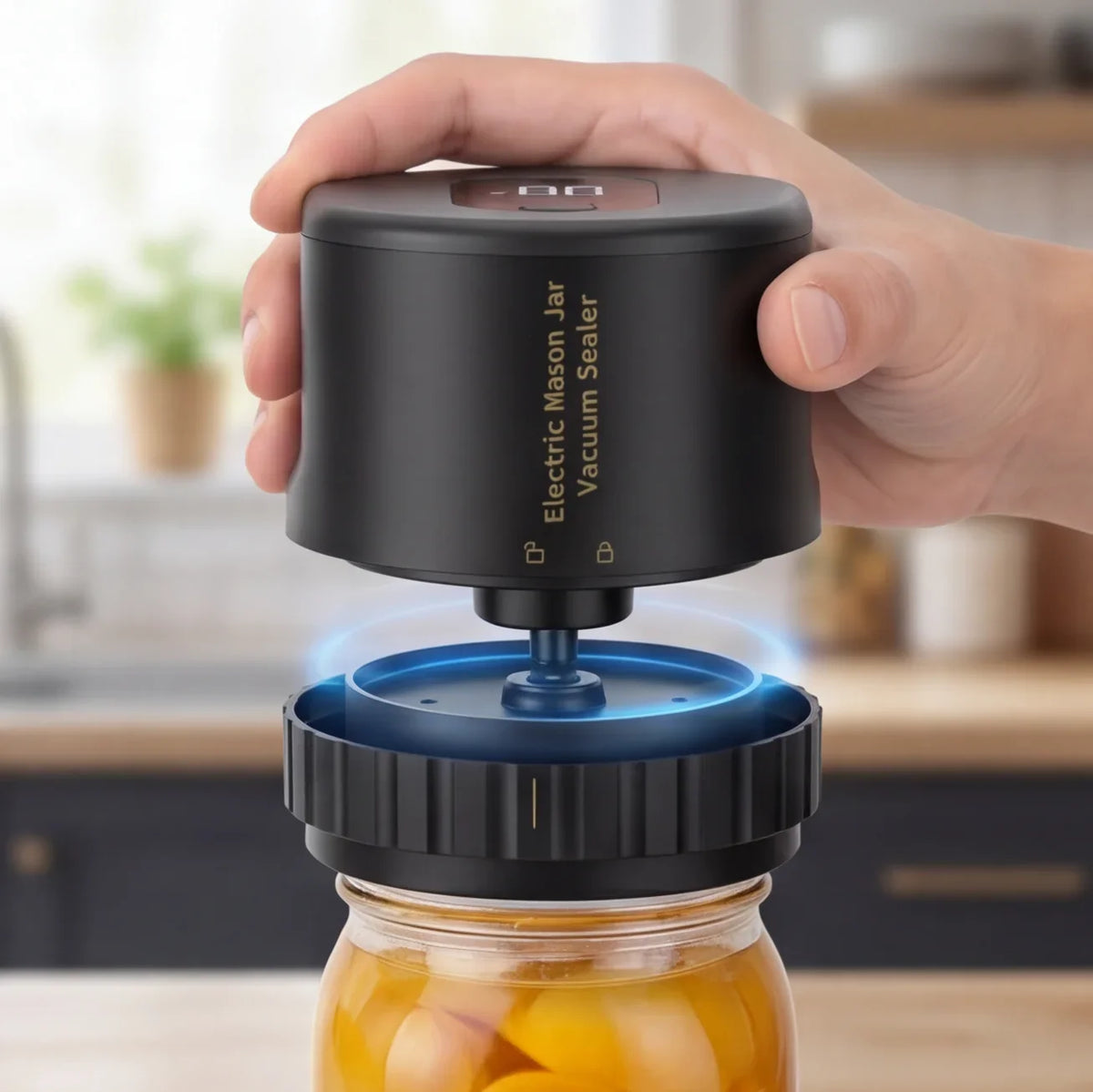 Elektrischer Vakuumierer für Mason-Jars, normale und weite Öffnung