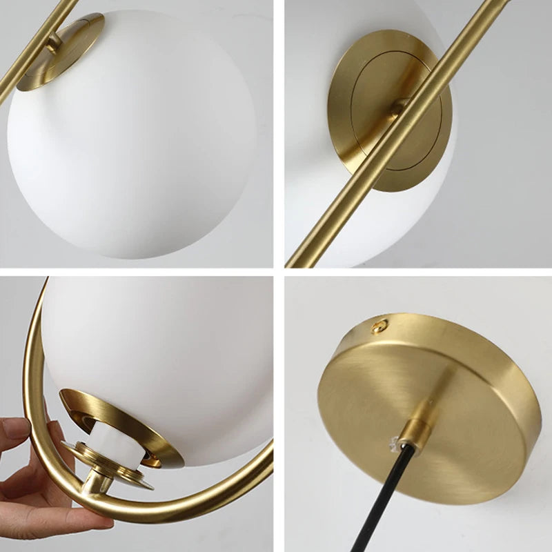 Moderne Glas LED Anhänger Lichter Wohnzimmer Schlafzimmer Innen Beleuchtung Restaurant Bar Wohnkultur Hängen Lampe Decke Kronleuchter