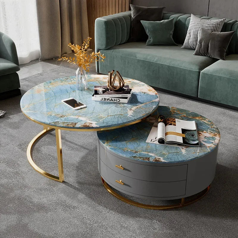 Trendige nordische Couchtische, moderne Aufbewahrung, luxuriöse, einfache, ästhetische Couchtische, einzigartige antike Kaffee-Tische, Hotelmöbel