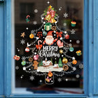 1pc Weihnachten Dekoration Fenster Aufkleber Santa Weihnachten Baum Fenster Glas Aufkleber Poster Neue Jahr Wohnzimmer Dekoration Aufkleber