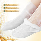 Manuka-Honig & Vitamin E Fußmaske – Tiefenpflege, Peeling & Reparatur für trockene, rissige Fersen, 1–10 Paar