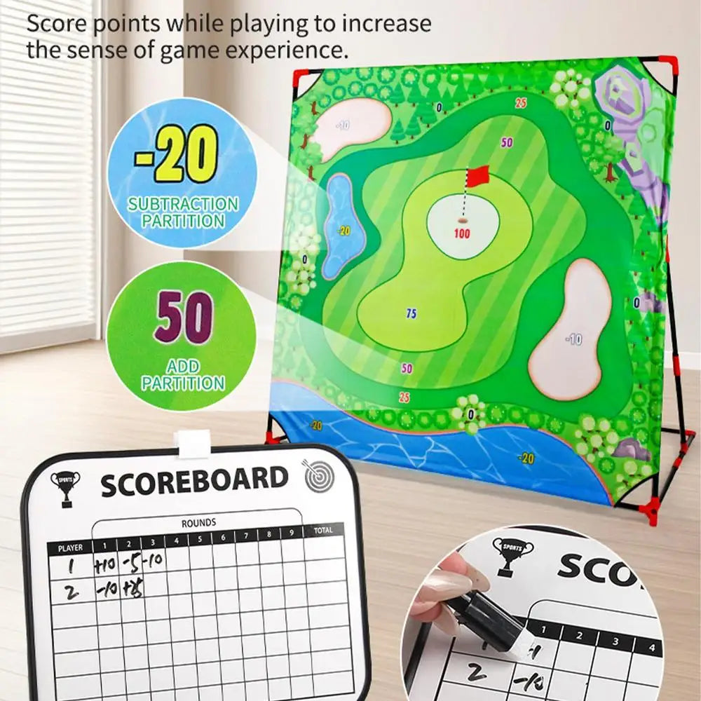 Battle Golf Chipping Game ,Golf Hitting Mat, Sportaktivitäten, Putting Practice, Toy Swing Training Tool