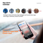 Tuya WiFi gas detector for home LPG natural gas leak alarm LED display, leak sensor, smart life app control