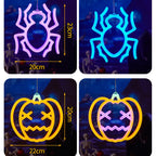 Halloween Fenster Lichter, Home Indoor LED Kürbis Spinne Geist, LED Decor Lampe 2024, Halloween Party, Hängende Dekoration, Kinder Gefälligkeiten