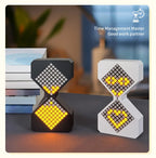 Kreative DIY digitale Sanduhr Geburtstagsgeschenk Spielzeugspiel Kinder elektronische Sanduhr Cyber Style Sinn für Technologie gelbes Licht
