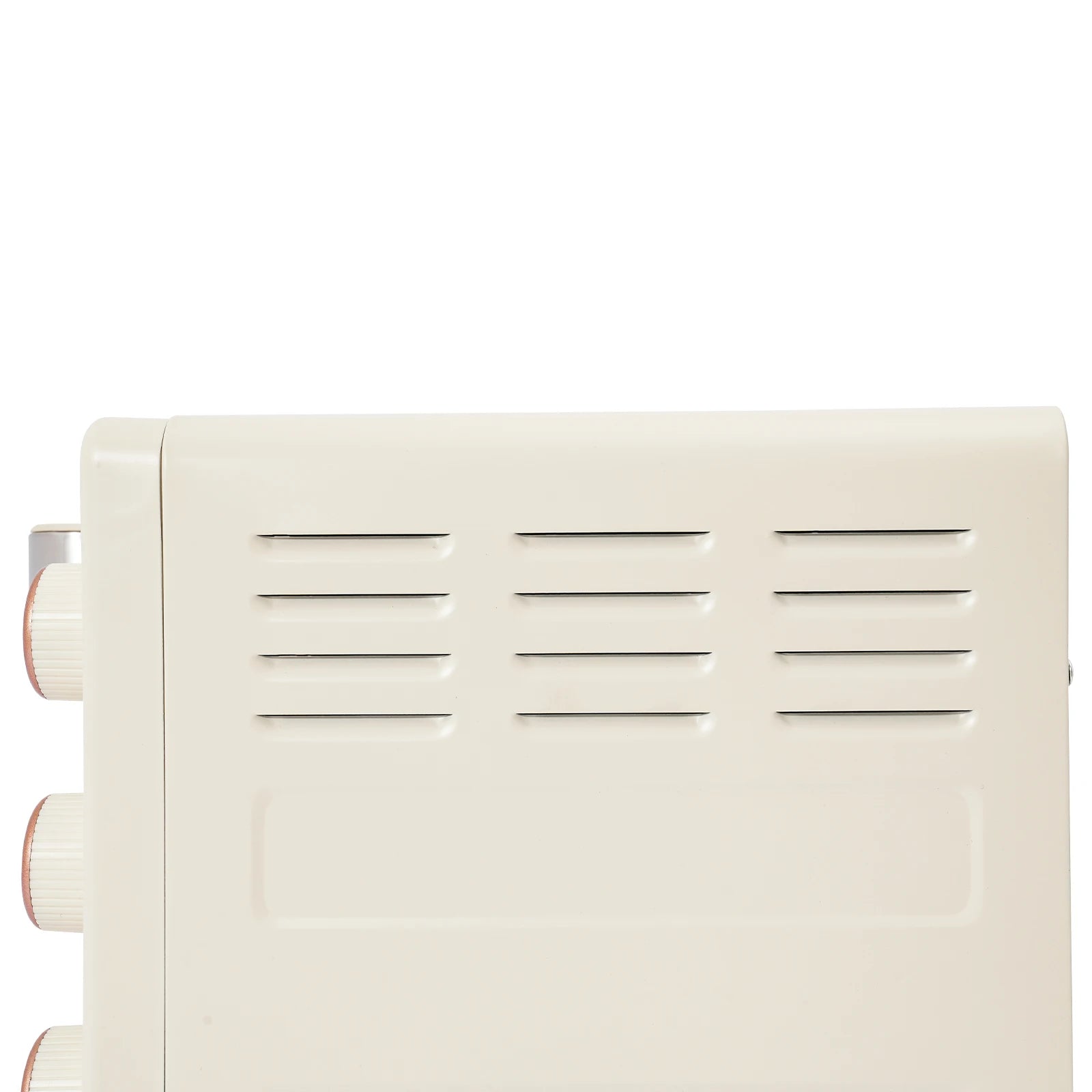 22-Liter-Miniofen kompakt mit Pizza-Funktion und Sichtfenster, 120 ° C bis 250 ° C, 60-Minuten-Timer, 1000 Watt, in Weiß