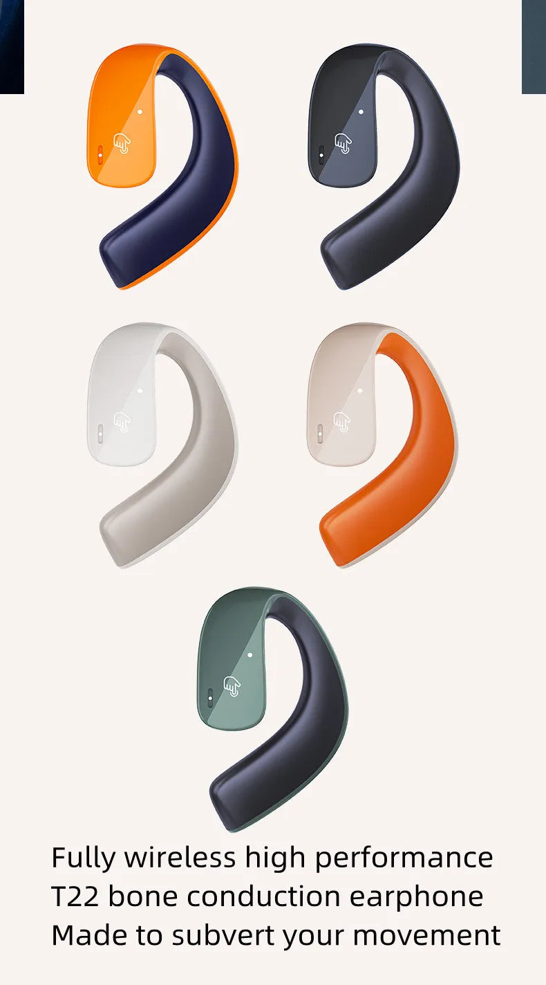 2024 neue T22 Knochen Leitung Bluetooth Kopfhörer Headset Mini Schlafen Drahtlose Kopfhörer Sport Spiel Musik Mit Mic Mädchen Geschenk