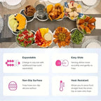 Drehteller für Küche, Esstisch, Drehteller für Küchenarbeitsplatte, 360-Grad-Drehung, vielseitig, hitzebeständig, für rechteckigen Tisch