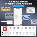 Phomemo M250 Etikettendrucker, 75 mm, Thermo-Etikettendrucker 2025, Upgrade tragbarer Barcode-Drucker für den Aufkleberdrucker von Business Home