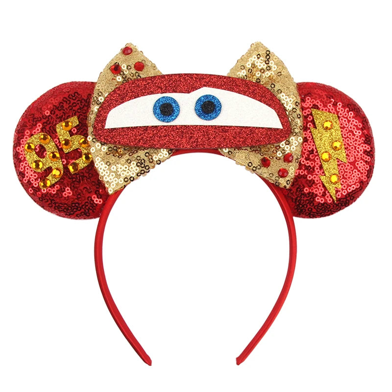 Prinzessin Haarreif mit Pailletten-Bogen – Disney-Motive, Halloween & Party | Damen & Kinder