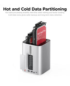 ORICO MiniTower für Mac Mini M4 Pro Dockingstation mit M.2 SSD Typ C Dockingstation Desktop Hybrid-Speichersystem DAS