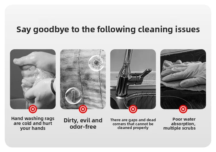 NEU Mini-Schwammmopp, freihändiger Waschmopp, tragbarer Mini-Mopp mit super saugfähigem Mopp für die Reinigung von Schreibtischböden, Badezimmern, Küchen, Glas und Autos