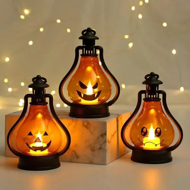 Horror Halloween LED Wind Licht, Tragbare Kürbis Geister Laterne, Bar Desktop Ornament, Halloween Decor Requisiten