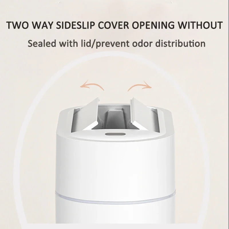 9L Sensor-Mülleimer mit Deckel, Zwei-Wege-Automatikverpackung, Adsorption, Mülleimer, Zuhause, Küche, Toilette, schmaler Schlitz, Wandmontage-Abfallbehälter