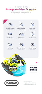 4DRC Mini RC Drohne Höhe halten Headless Modus 3 in 1 Meer Land Luft Flug 2,4G Fernbedienung Quadcopter Boot RC Hubschrauber Spielzeug