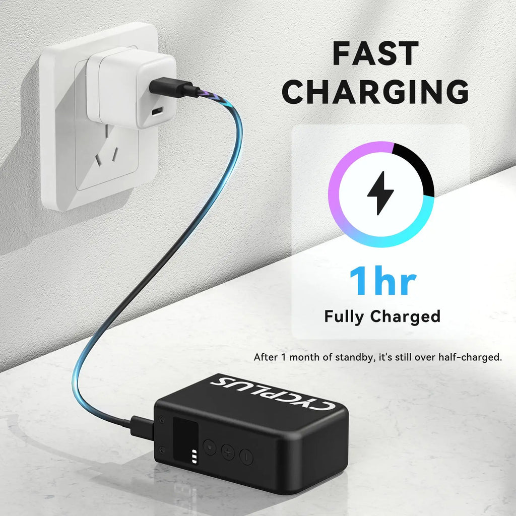 CYCPLUS Mini-Luftpumpe AS2 100 PSI AS2PRO 120 PSI Max elektrischer tragbarer Fahrrad-Inflator-Druckmesser Typ-C-Fahrradreifenkompressor