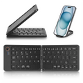 Mini faltbare kabellose Bluetooth-Tastatur (Synchronisierung bis zu 3 Geräte), tragbare Klapptastatur für Android Windows, Schwarz