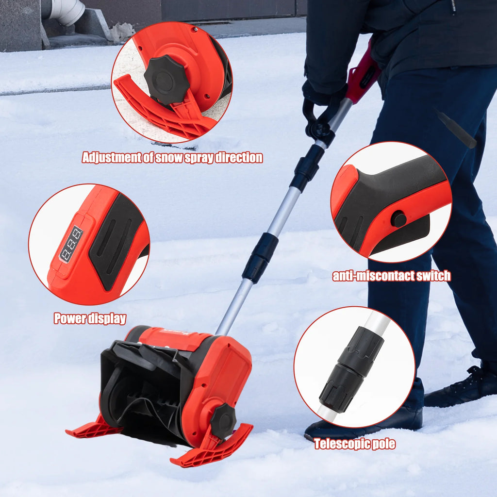 Wiederauf ladbarer Schnee Schnee treiben Outigo Wigler, 900W, 33 cm Breite, 25 cm Tiefe, 8 m Projektions abstand