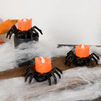 Halloween LED-Spinnenlampe – Leuchtende Kürbis-Spinnen-Kerze | 1, 3, 5, 8 oder 10 Stück