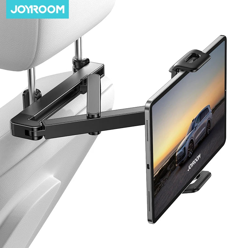 Joyroom Auto-Rücksitz-Tablet-Halter, 3-in-1, dehnbare Kopfstütze, Tablet-Halterung für iPad Air/Mini, Samsung Tab 4,7–12,9 Zoll Geräte