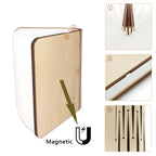 3D Holz Faltbare LED Buch Nachtlicht 3 / 5 Beleuchtung Farben 5V