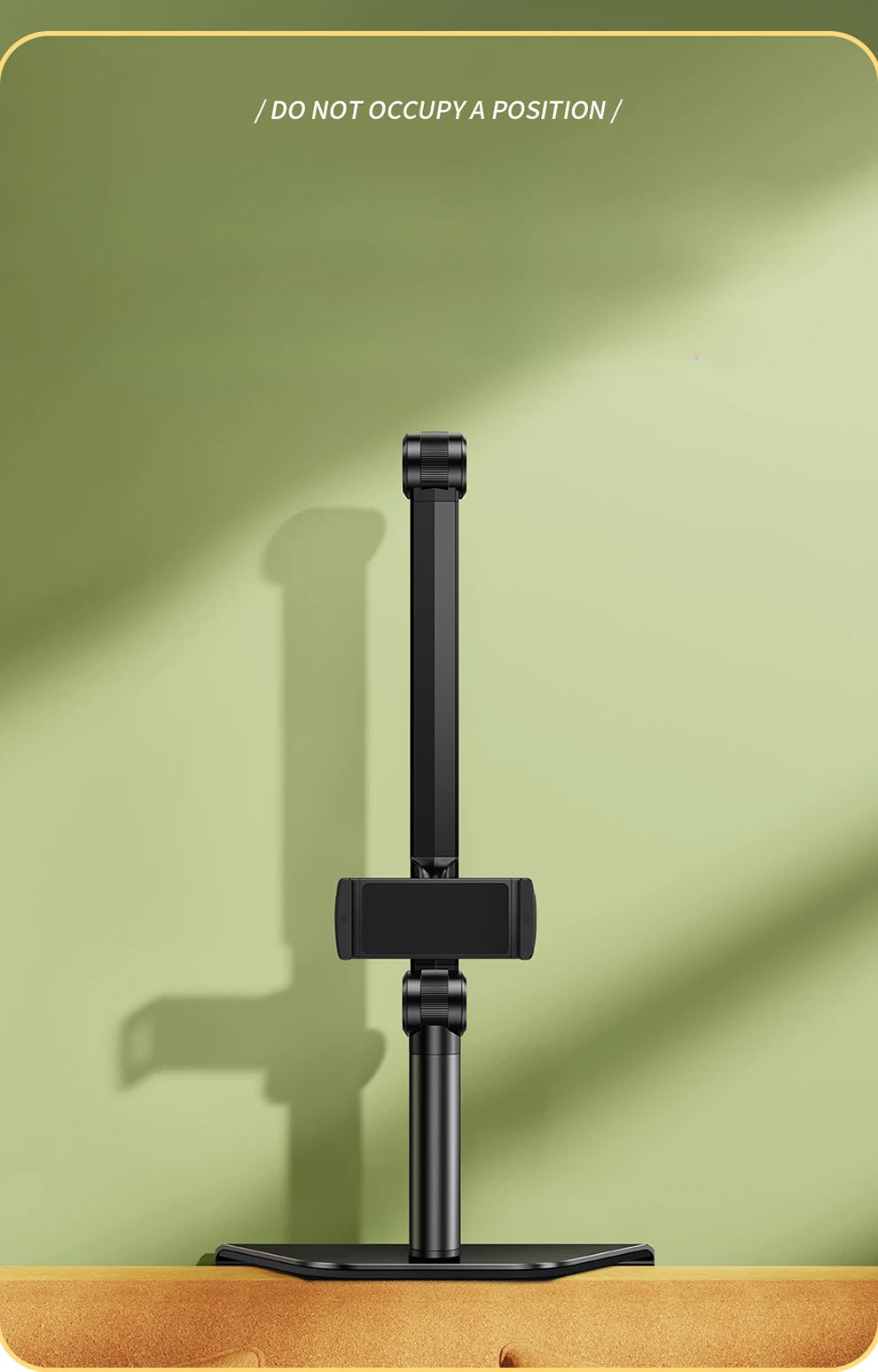 Oatsbasf versteckter Nachttisch-Tablet-Telefonständer 990 °   Drehbare, einsteckbare, geschlitzte, aufsteckbare Telefonhalterung, Tablet-Halterung für Sofa, Schreibtisch