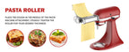 3-in-1-Nudelaufsatz für Kitchenaid-Standmixer, komplett aus Metall, Nudelmaschine, Kitchenaid-Aufsatz, Nudelblatt-Rolle, Spaghetti