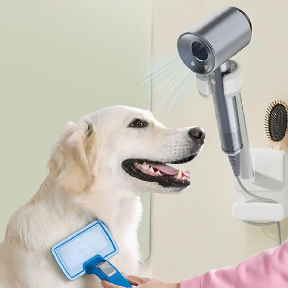 Haartrockner-Ständer, Haartrockner-Halter, Wandhalterung, drehbarer Haartrockner-Rack, stanzfrei, 2025, Haar-Styling-Werkzeuge, Organizer für Badezimmer