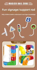 Kinder Magic Track Zug Elektrische Zusammengebaute Bausteine Magnetische Schiene Auto Labyrinth Pädagogisches Spielzeug für Kinder Weihnachten Geschenke