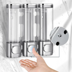 AS94-3-in-1-Raum-Wandmontage-Badezimmer-Duschpumpenspender und Organizer – kann für Shampoo, Klimaanlage, wiederverwendbar, langlebig verwendet werden