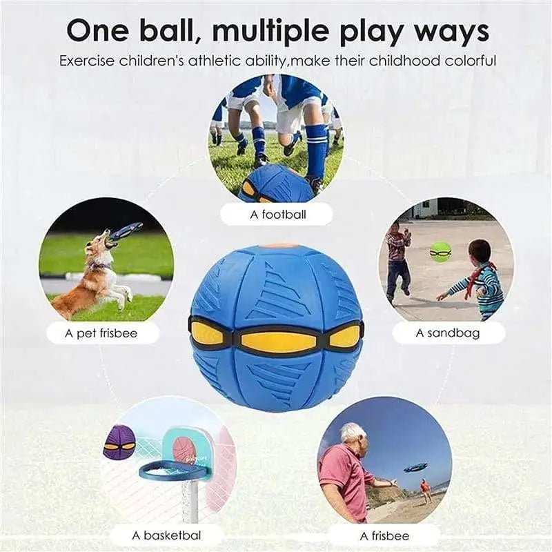Verformbare fliegende Untertasse, Ball, magisches Entlüftungsspielzeug für Kinder, Outdoor/Indoor, Eltern-Kind-Fußdruckentlastung, Stress, Dekompressionsgeschenk
