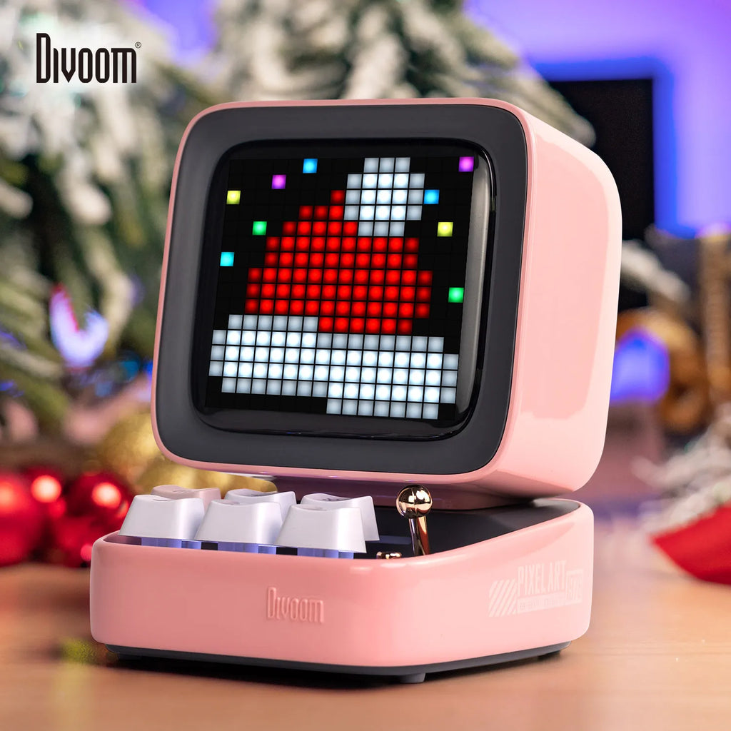Divoom Ditoo-Pro tragbare Bluetooth-Lautsprecher Retro Pixel Kunst Wecker