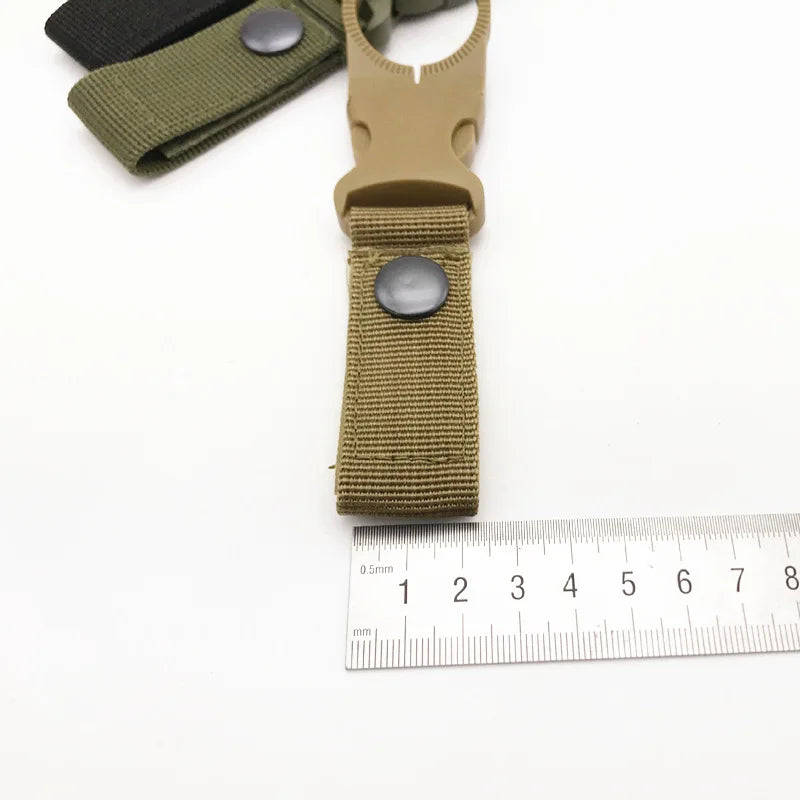 Karabinerhaken Flaschenclip – Nylon, für Rucksack & Gürtel, Einzel & Sets