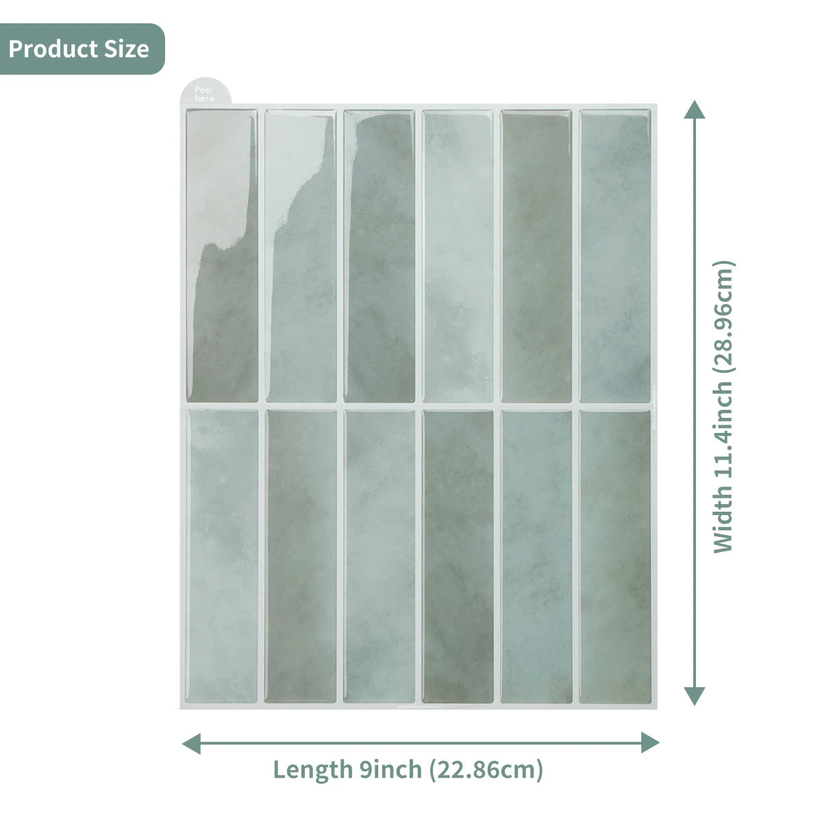 Bester Preis Wandfliesenaufkleber 3D-Harzkleber Wandaufkleber Selbstklebende Nachahmung von Fliesen abziehen und aufkleben wasserfeste Tapete